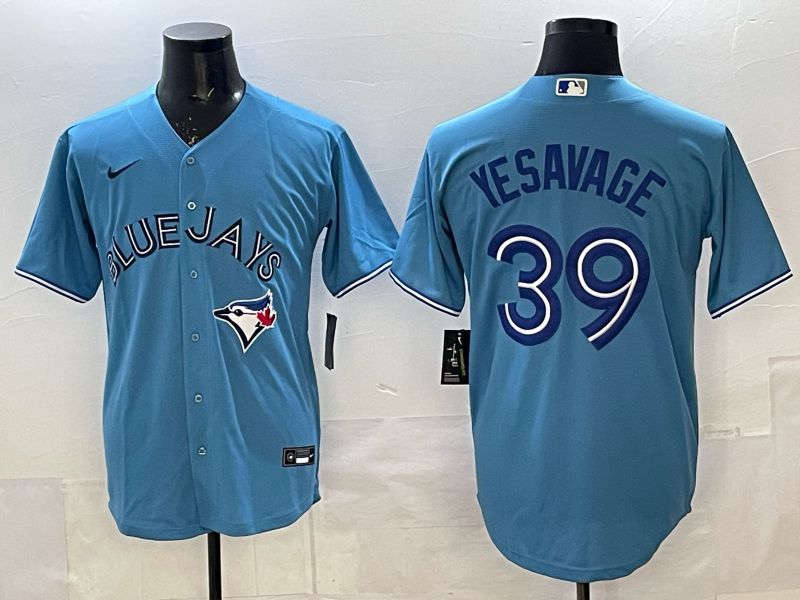 Men 2025 Toronto Blue Jays #39 Yeaavage Light Blue Game Nike MLB Jersey style 01